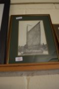 FRAMED CHRIS HUTCHINS PRINT "THE WHERRY ALBION"