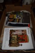 BOX CONTAINING AUCTION CATALOGUES FROM BONHAMS AND SOTHEBYS