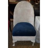 LLOYD LOOM BEDROOM CHAIR AND A LLOYD LOOM CLOTHES BASKET