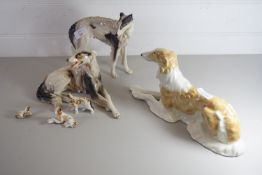 POTTERY MODELS OF DOGS