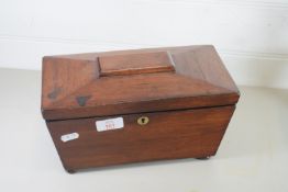 MAHOGANY TEA CHEST