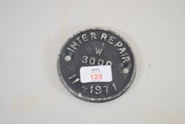 METAL DISC INTER-REPAIR W3000