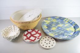 POTTERY WARES, MIXING BOWLS, KITCHEN CERAMICS ETC