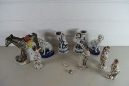 CERAMICS, MODELS OF DOGS, CLASSICAL LADIES (A/F)