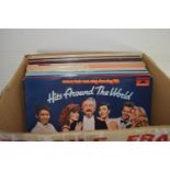 BOX CONTAINING RECORDS, MAINLY POP MUSIC, MATT MONRO, JOHNNY MATHIS ETC