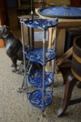 CAST METAL SAUCEPAN STAND, HEIGHT APPROX 80CM