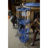 CAST METAL SAUCEPAN STAND, HEIGHT APPROX 80CM