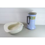 BED PAN AND LARGE JUG