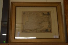 MAP OF ESSEX IN WOODEN FRAME