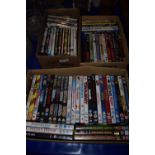 BOXES OF DVDS