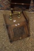 WOODEN COAL SCUTTLE