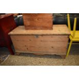 PINE BLANKET BOX, LENGTH APPROX 105CM