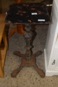 CAST IRON DECORATIVE TABLE BASE, HEIGHT APPROX 68CM