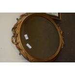 OVAL MIRROR IN GILT EFFECT FRAME