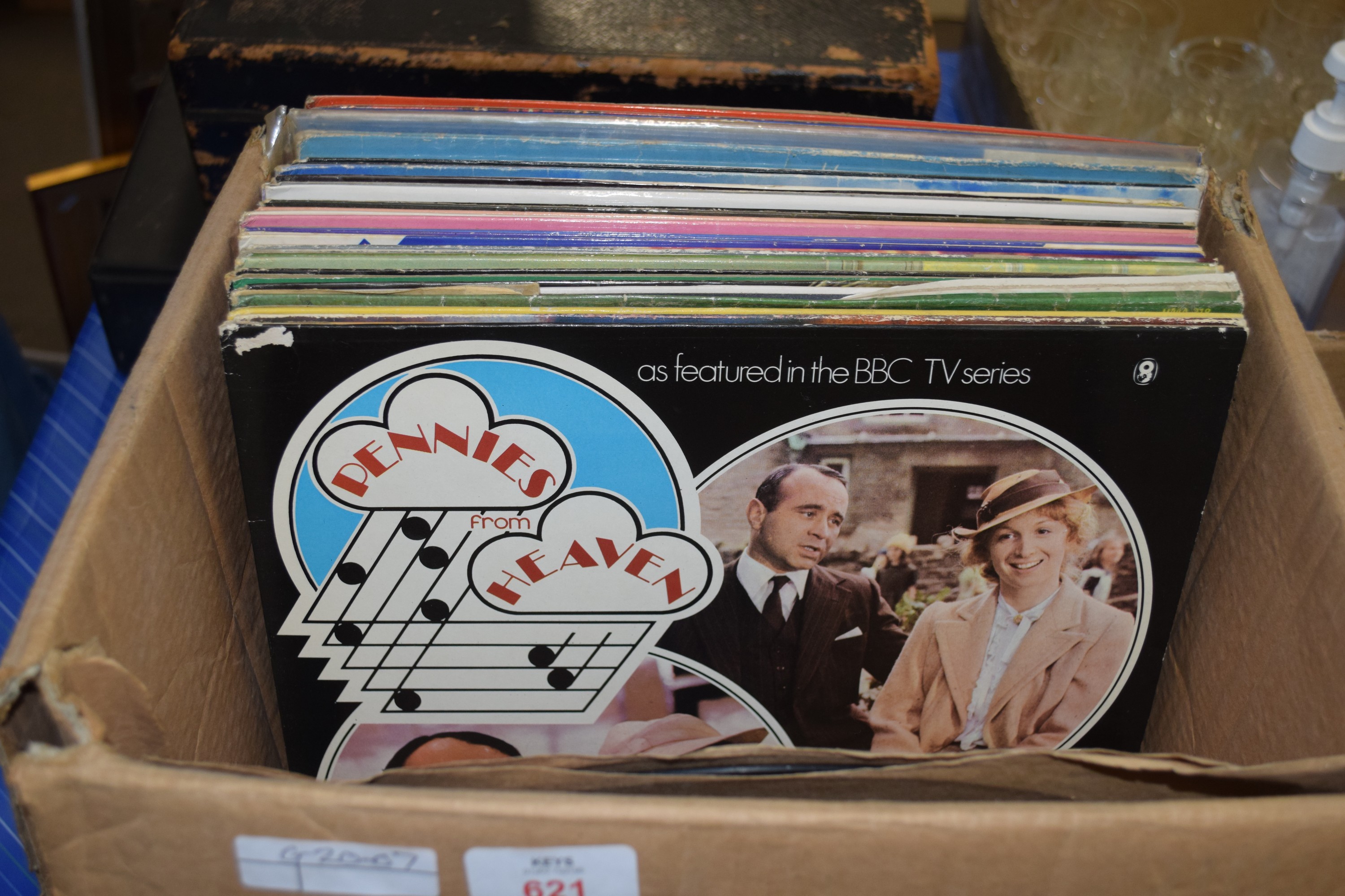 BOX OF VARIOUS LPS, MAINLY POP MUSIC