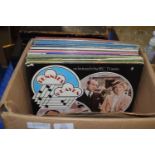 BOX OF VARIOUS LPS, MAINLY POP MUSIC