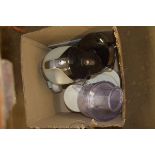 BOX CONTAINING KITCHEN WARES, FOOD MIXER, EQUIPMENT ETC