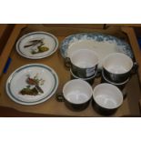 PORTMEIRION PLATES, BIRDS AND OTHER ITEMS