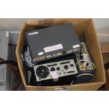 BOX CONTAINING VARIOUS MEASURING EQUIPMENT