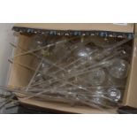 BOX CONTAINING GLASS TEST TUBES ETC