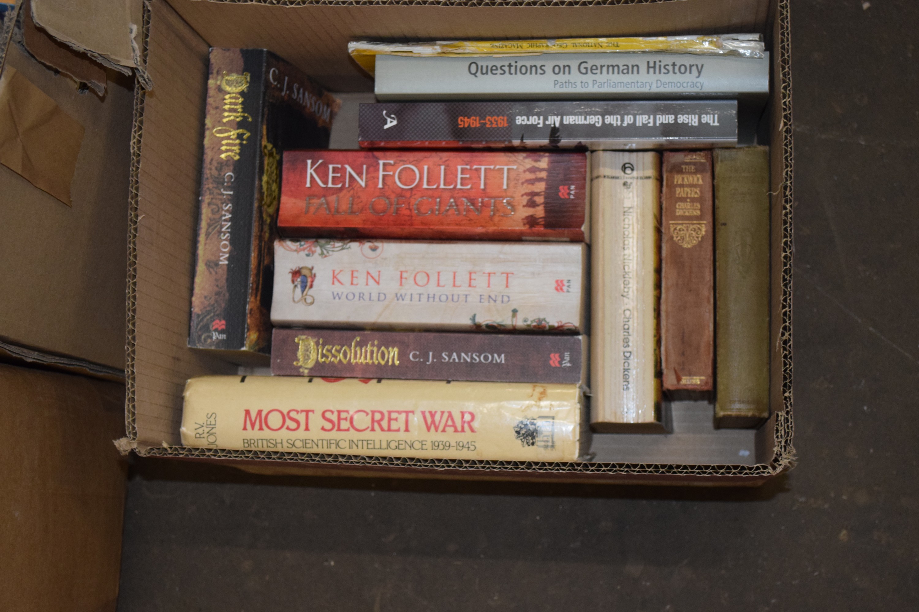 BOX OF MIXED BOOKS - HISTORICAL, MOST SECRET WAR, QUESTIONS ON GERMAN HISTORY ETC