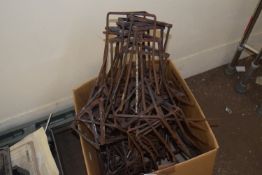 QUANTITY OF VINTAGE METAL STANDS