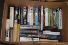 BOX OF MIXED BOOKS - MILITARY, BOMBER COMMAND, ROMMEL ETC