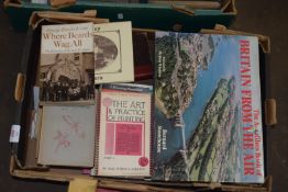 BOX OF MIXED BOOKS - SOME TOPOGRAPHICAL