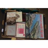 BOX OF MIXED BOOKS - SOME TOPOGRAPHICAL