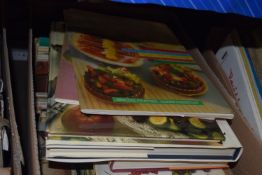 BOX OF MIXED BOOKS AND MAGAZINES, - SOME COOKERY