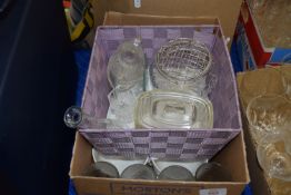 BOX OF KITCHEN GLASS WARES