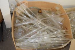 BOX CONTAINING LARGE QUANTITY OF TEST TUBE AND OTHER GLASS TUBES