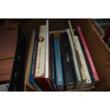 BOX OF MIXED BOOKS - SOME ATLASES ETC