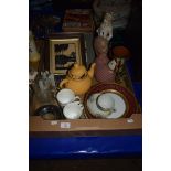 POTTERY AND OTHER WARES AND FRAMED PRINT