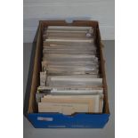 BOX CONTAINING POSTCARDS