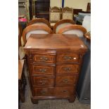 REPRODUCTION TV CABINET WITH FAUX DRAWERS, WIDTH APPROX 62CM