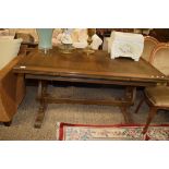FOLDING REFECTORY TYPE TABLE, APPROX 136 X 82CM