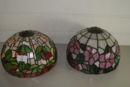 TWO TIFFANY STYLE LAMP SHADES