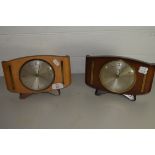 TWO METAMEC MANTEL CLOCKS