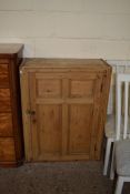 WAXED PINE CUPBOARD, WIDTH APPROX 77CM