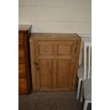 WAXED PINE CUPBOARD, WIDTH APPROX 77CM