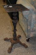DECORATIVE CAST TABLE BASE, HEIGHT APPROX 67CM