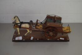 MODEL OF A HORSE AND CART