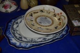 COLLECTORS PLATE BY AYNSLEY, POTTERY KITCHEN BOWL DECORATED WITH FRUIT ETC