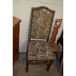 UPHOLSTERED HALL CHAIR