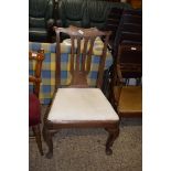UPHOLSTERED DINING CHAIR, WIDTH APPROX 55CM