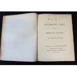 TITUS LUCRETIUS CARUS: TITI LUCRETEII CARI DE RERUM NATURA LIBRI SEX, Birmingham, John