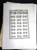 Packet: 87 engraved plates of coins, ex-NUMISMATA CIMELLI CAESAREI REGII AUSTRIACHI VINDOBONENSIS