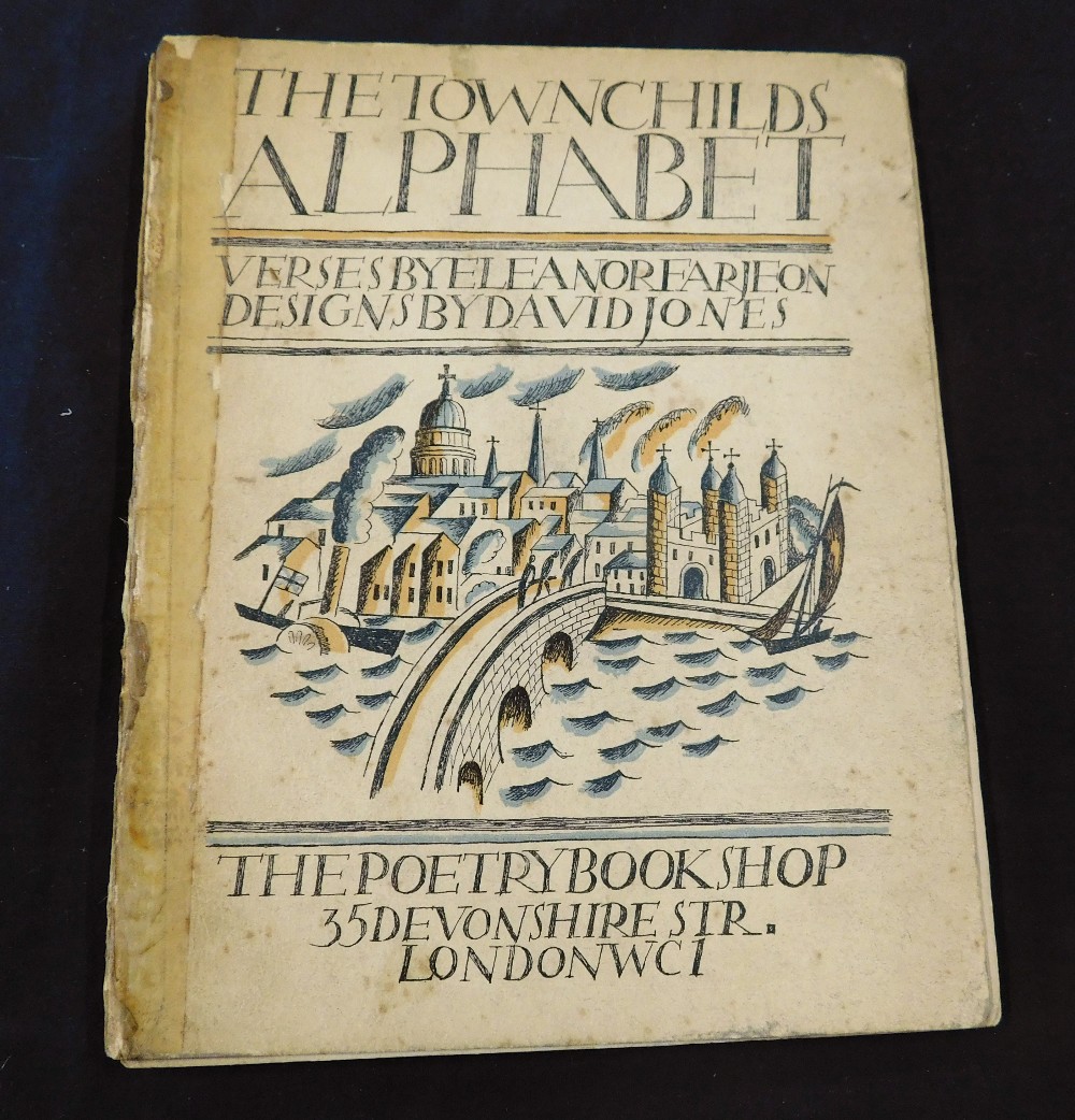 ELEANOR FARJEON: THE TOWN CHILD'S ALPHABET, ill David Jones, London, The Poetry Bookshop 1924, 1st