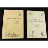 ALAN ALEXANDER MILNE: 2 titles: WHEN WE WERE VERY YOUNG, ill E H Shepard, London, Methuen, 1927,